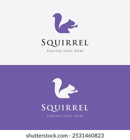 Squirrel logo design with a creative and unique concept.