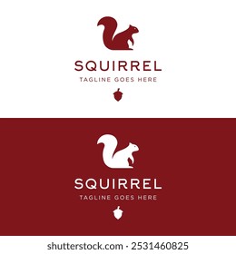 Squirrel logo design with a creative and unique concept.