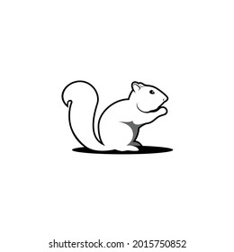 Squirrel logo design inspiration eating