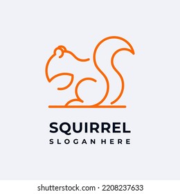 QUIRREL-LOGO-DESIGN MIT LINIE