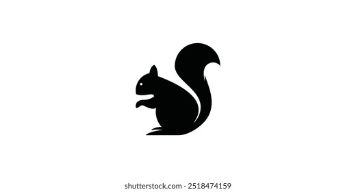 squirrel logo design with modern concept vector
