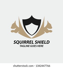 Squirrel logo design template. Vector illustration