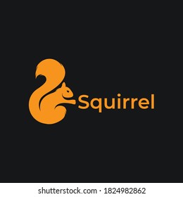 Squirrel logo design template, Vector illustration