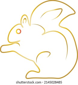 Squirrel logo design template, Vector illustration