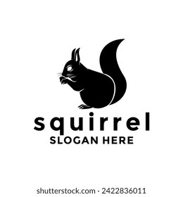 Squirrel logo design template, Vector illustration