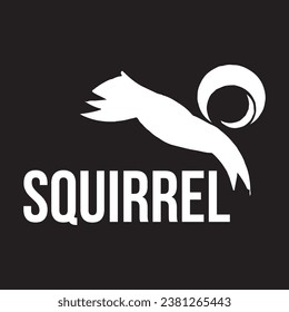 Squirrel logo design vector download