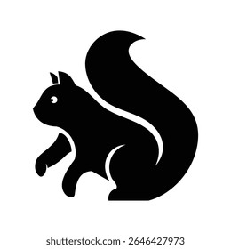 squirrel logo design vector icon template