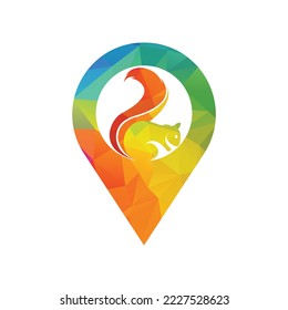 Squirrel logo design Vector illustration.  Squirrel vector template design.