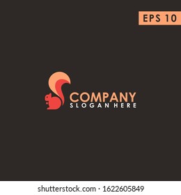 Squirrel Logo Design Vector Template. Modern Design. Vector Illustration