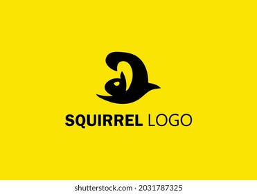 Squirrel Logo Design Vector Template. Modern Design. Vector Illustration