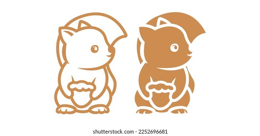 Plantilla de símbolo del icono del vector del logotipo del silenciador. Ilustración del vector de silencioso
