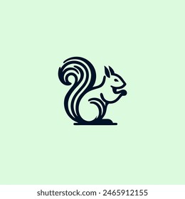 squirrel logo icon concept design