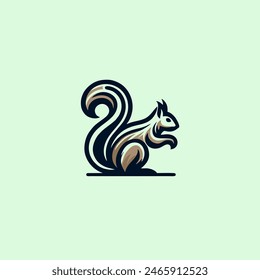 squirrel logo icon concept design