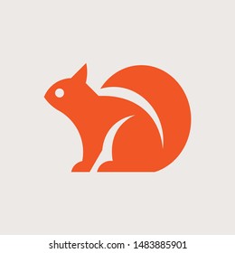 Squirrel Logo. Icon design. Template elements