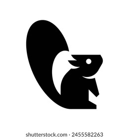 Squirrel logo. Icon design. Template elements	