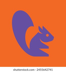 Eichhörnchen-Logo. Symboldesign. Vorlage Elemente	