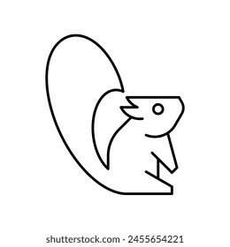 Eichhörnchen-Logo. Symboldesign. Vorlage Elemente	