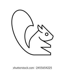 Squirrel logo. Icon design. Template elements	