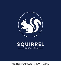 Squirrel logo icon design vector