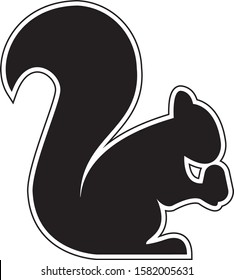 Squirrel logo icon designs. isolated illustrator .eps format