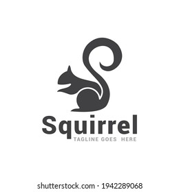 Squirrel logo icon vector template.