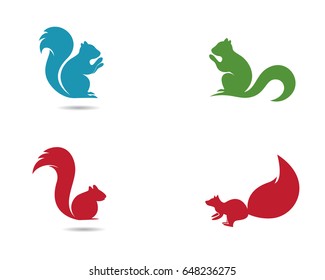 Squirrel logo template