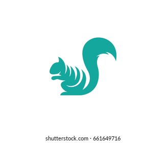 Squirrel logo template