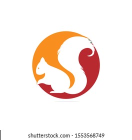 Squirrel Logo Template Design Vector Illustration Sign
