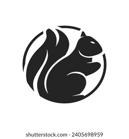 Squirrel Logo template Isolated. Brand Identity. Icon Abstract Vector graphic