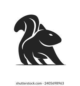 Squirrel Logo template Isolated. Brand Identity. Icon Abstract Vector graphic