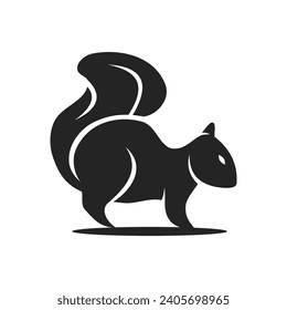 Squirrel Logo template Isolated. Brand Identity. Icon Abstract Vector graphic