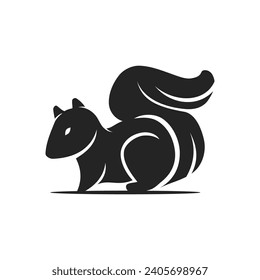 Plantilla de logotipo de ardilla Aislada. Identidad de marca. Gráfico de vectores de resumen de iconos