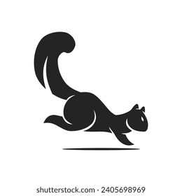 Squirrel Logo template Isolated. Brand Identity. Icon Abstract Vector graphic