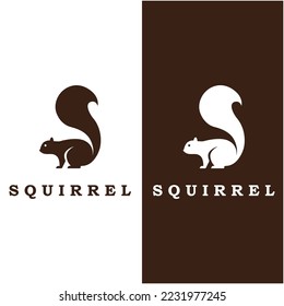 squirrel logo and vector with slogan design