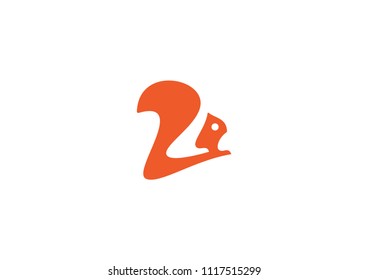 Squirrel Logo Vector Template Design