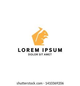 squirrel logo with yellow color