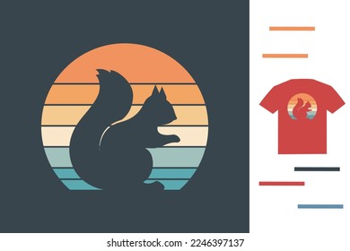 Squirrel lover t shirt design