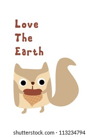 squirrel loves the earth