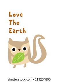 squirrel loves the earth