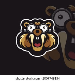 squirrel mascot logo. suitable for your brand company.