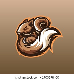 Squirrel mascot logo for your team