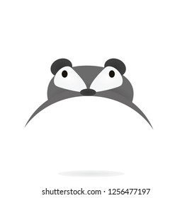 Squirrel mask. vector illustration