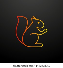 squirrel nolan icon. Elements of autumn set. Simple icon for websites, web design, mobile app, info graphics