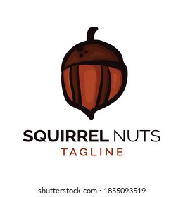 Eichhörnchenmutter, modernes Logo für die Halloween-Feier