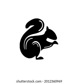 Squirrel nut vector logo design .. icon design