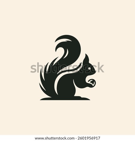 Squirrel Nuts Silhouette Logo for sale.