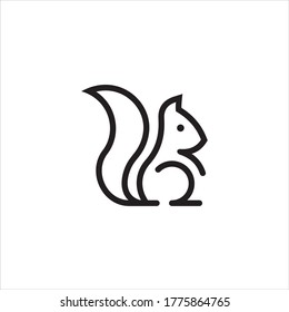 squirrel outline clip art