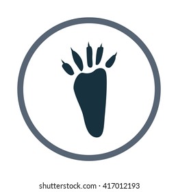 Squirrel paw print icon