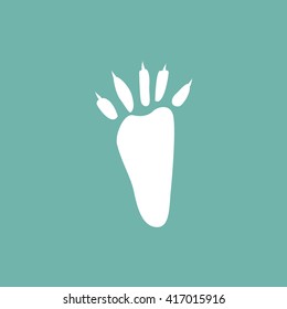 Squirrel paw print icon