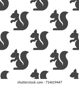 Squirrel seamless pattern. Vector illustration for backgrounds